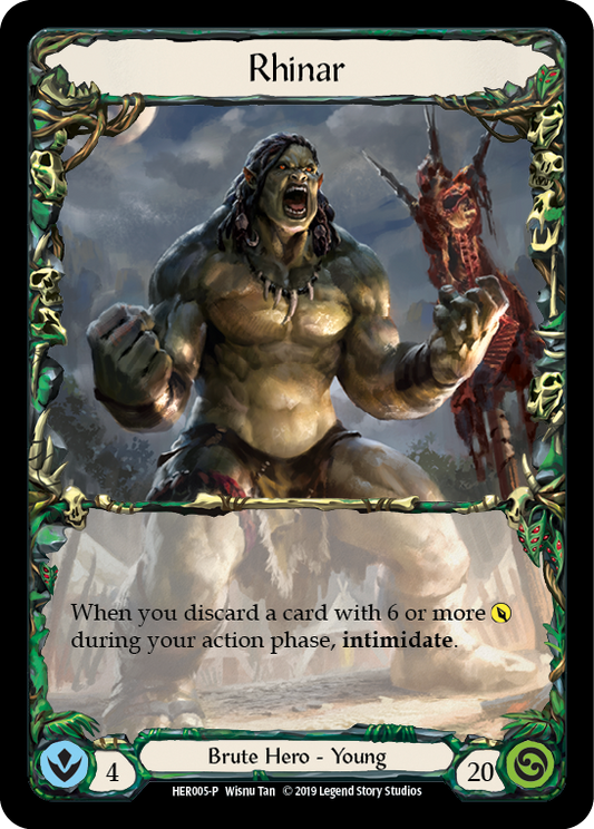 Rhinar [HER005-P] (Promo)  1st Edition Rainbow Foil