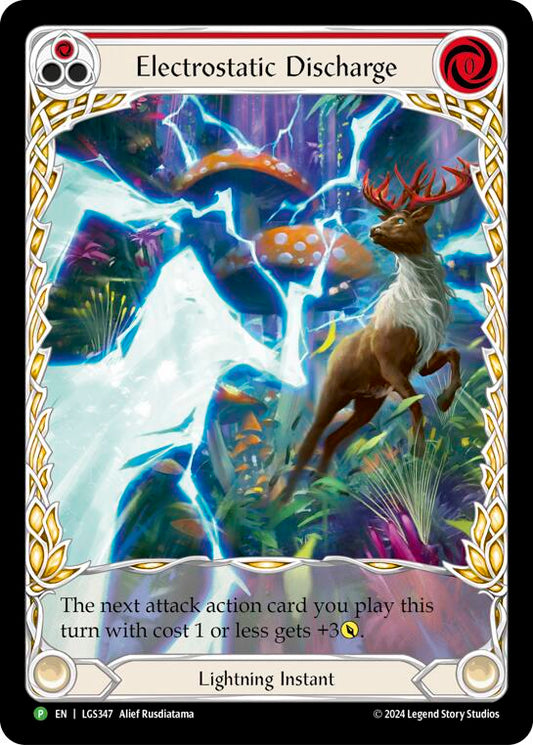 Electrostatic Discharge (Red) (Extended Art) [LGS347] (Promo)  Rainbow Foil