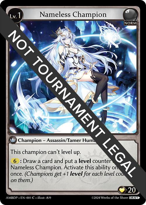 Nameless Champion (Assassin/Tamer) (001) [Mortal Ambition Draft Pack]
