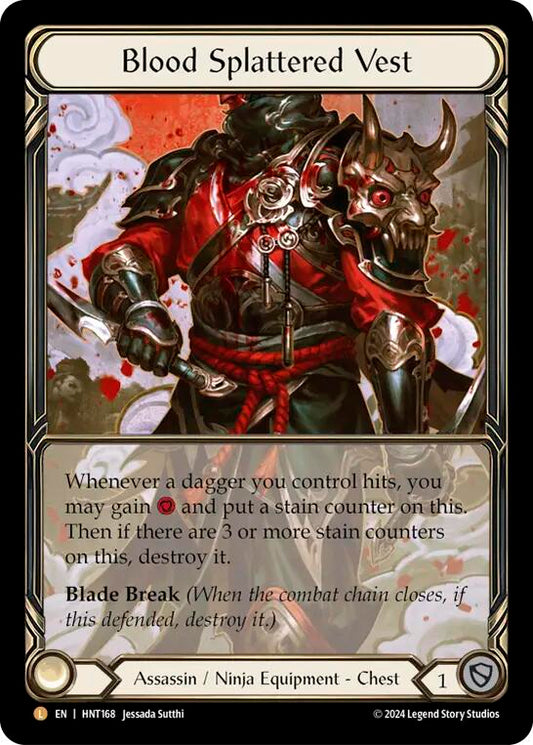 Blood Splattered Vest (Extended Art) [HNT168] (The Hunted)  Cold Foil