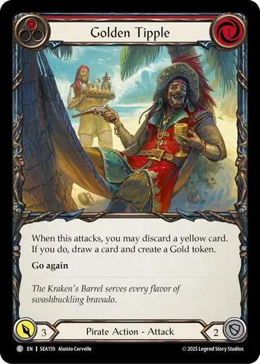 Golden Tipple (Red) [SEA159] (High Seas)  Rainbow Foil