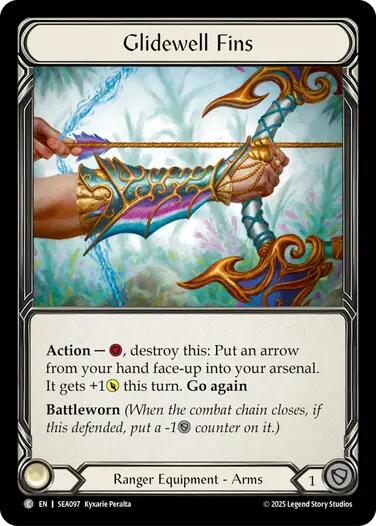 Glidewell Fins (Treasure) [SEA097] (High Seas)  Cold Foil