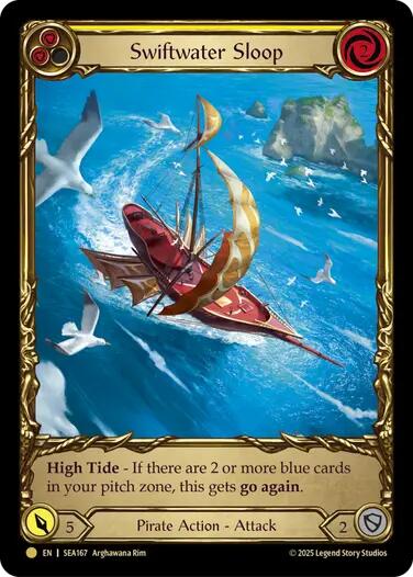 Swiftwater Sloop (Yellow) (Treasure) [SEA167] (High Seas)  Cold Foil