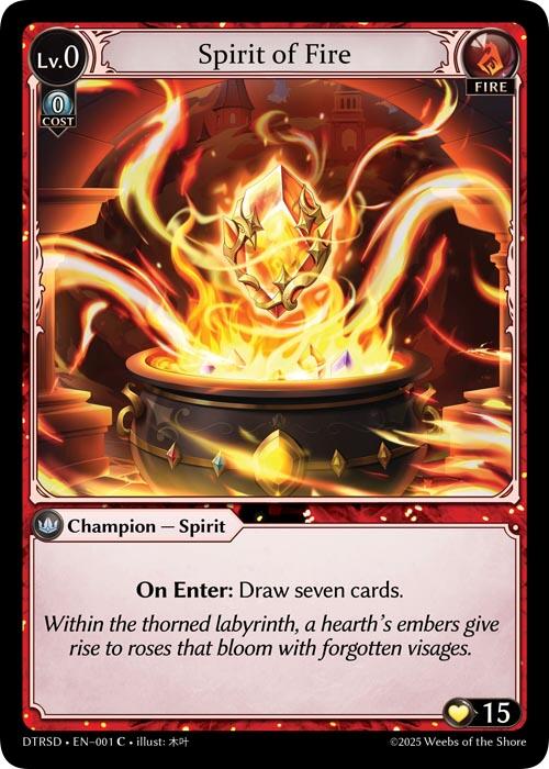 Spirit of Fire (1) [Distorted Reflections Starter Decks]