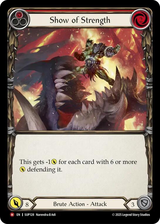 Show of Strength [SUP128] (Super Slam)  Cold Foil