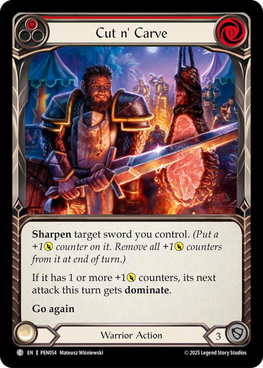 Cut N Carve (Red) (Regular) [PEN054] (Compendium of Rathe)