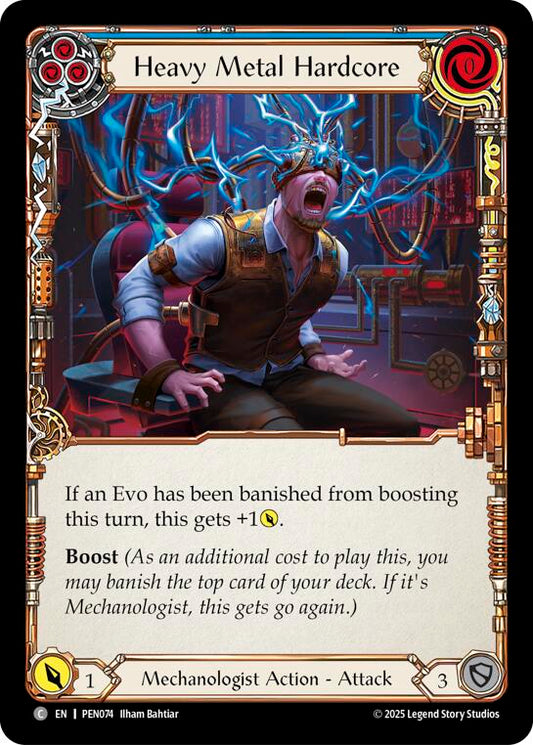 Heavy Metal Hardcore (Blue) (Rainbow Foil) [PEN074] (Compendium of Rathe)  Rainbow Foil