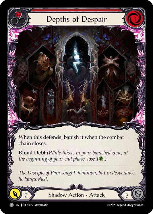 Depths Of Despair (Red) (Rainbow Foil) [PEN195] (Compendium of Rathe)  Rainbow Foil
