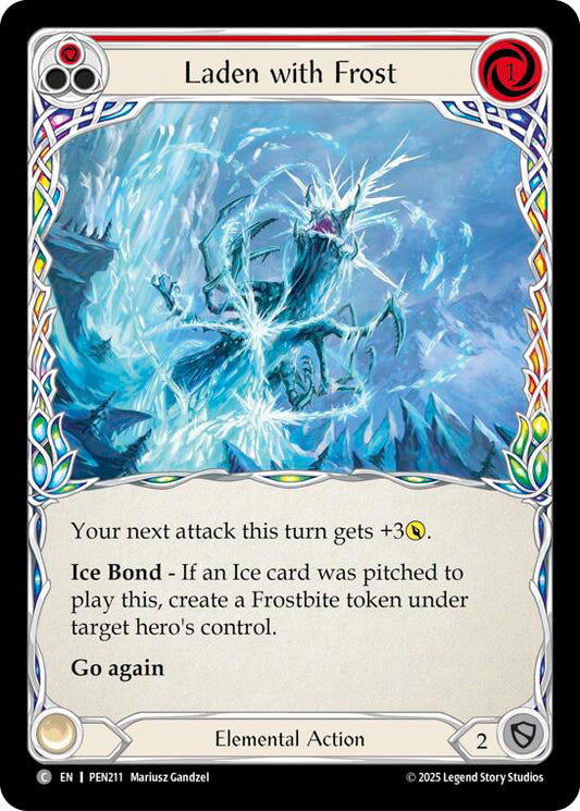 Laden With Frost (Red) (Rainbow Foil) [PEN211] (Compendium of Rathe)  Rainbow Foil
