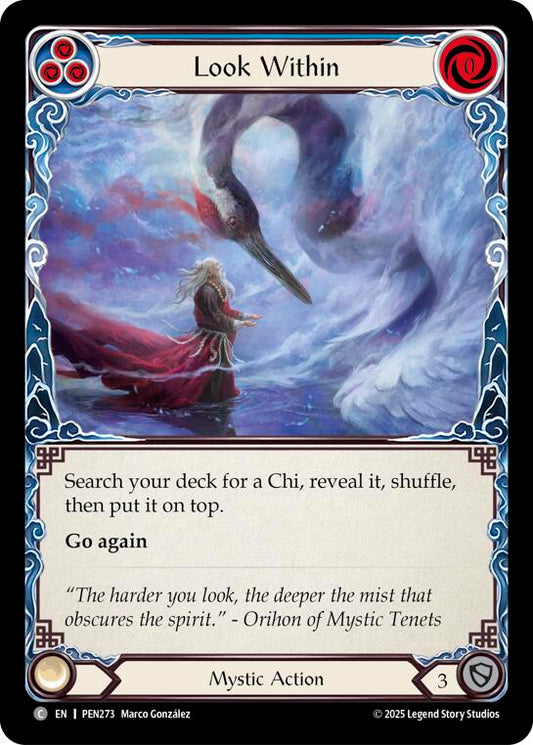 Look Within (Blue) (Rainbow Foil) [PEN273] (Compendium of Rathe)  Rainbow Foil