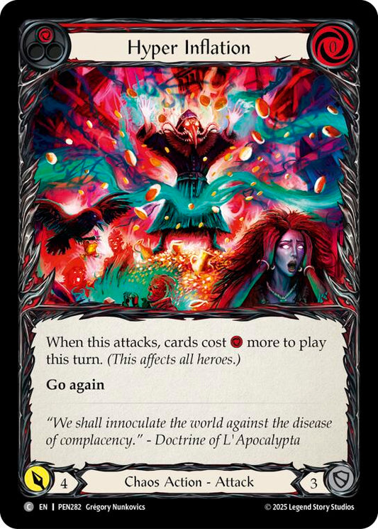 Hyper Inflation (Red) (Rainbow Foil) [PEN282] (Compendium of Rathe)  Rainbow Foil
