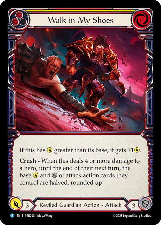 Walk In My Shoes (Yellow) (Rainbow Foil) [PEN298] (Compendium of Rathe)  Rainbow Foil
