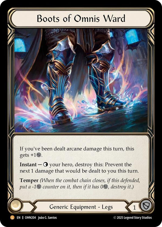 Boots of Omnis Ward [OMN204] (Omens of the Third Age)  Rainbow Foil