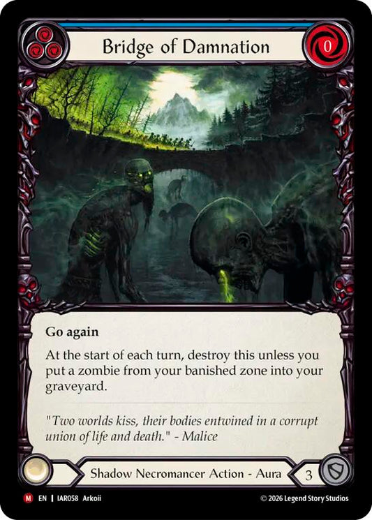 Bridge of Damnation (Blue) [IAR058] (Usurp the Shadow Throne)  Rainbow Foil