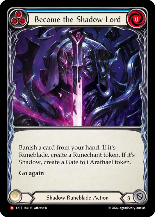Become the Shadow Lord (Blue) [IAR113] (Usurp the Shadow Throne)