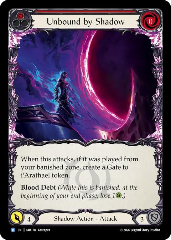 Unbound by Shadow (Red) [IAR178] (Usurp the Shadow Throne)