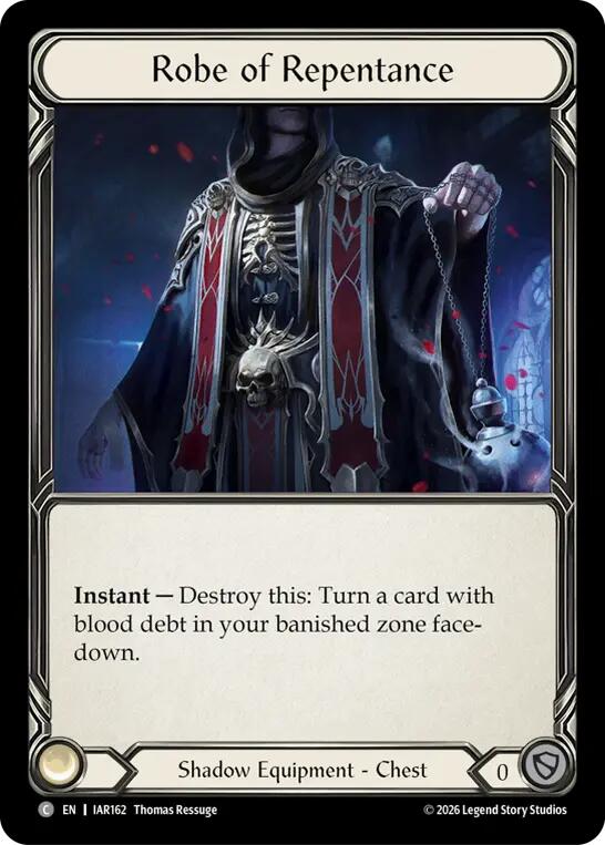 Robe of Repentance [IAR162] (Usurp the Shadow Throne Pre-Release Cards)  Cold Foil