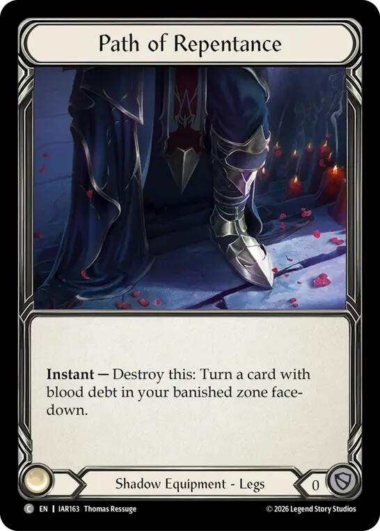 Path of Repentance [IAR163] (Usurp the Shadow Throne Pre-Release Cards)  Cold Foil