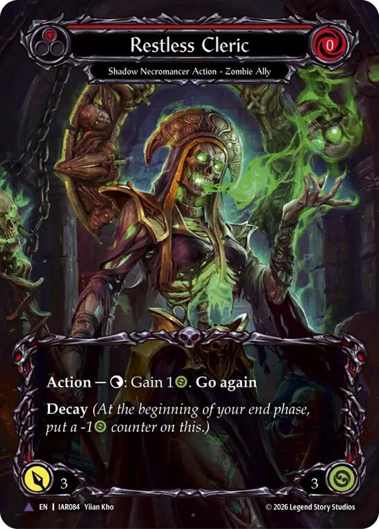 Restless Cleric (Red) (Marvel) [IAR084] (Usurp the Shadow Throne)  Cold Foil