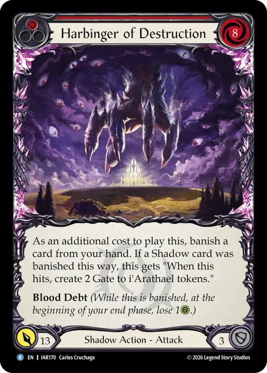 Harbinger of Destruction (Red) [IAR170] (Usurp the Shadow Throne)