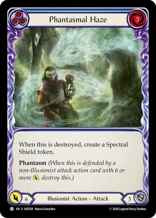 Phantasmal Haze (Blue) [SAT028] (Silver Age: Usurp the Shadow Throne)