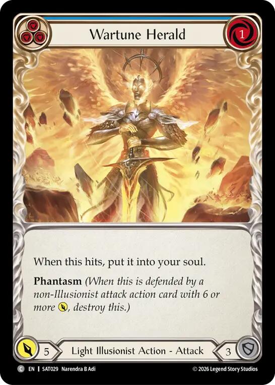 Wartune Herald (Blue) [SAT029] (Silver Age: Usurp the Shadow Throne)