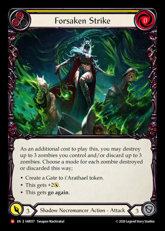 Forsaken Strike (Yellow) [IAR057] (Usurp the Shadow Throne)