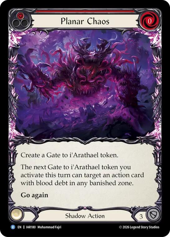 Planar Chaos [IAR180] (Usurp the Shadow Throne)  Rainbow Foil