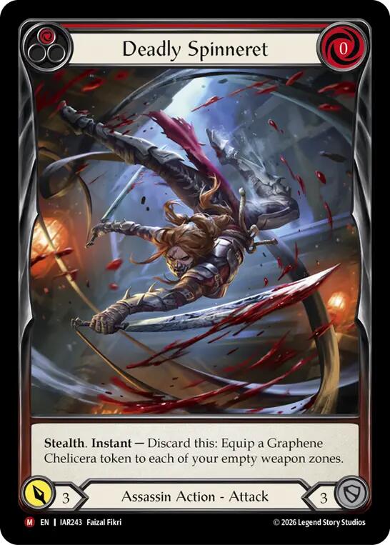 Deadly Spinneret [IAR243] (Usurp the Shadow Throne)  Rainbow Foil