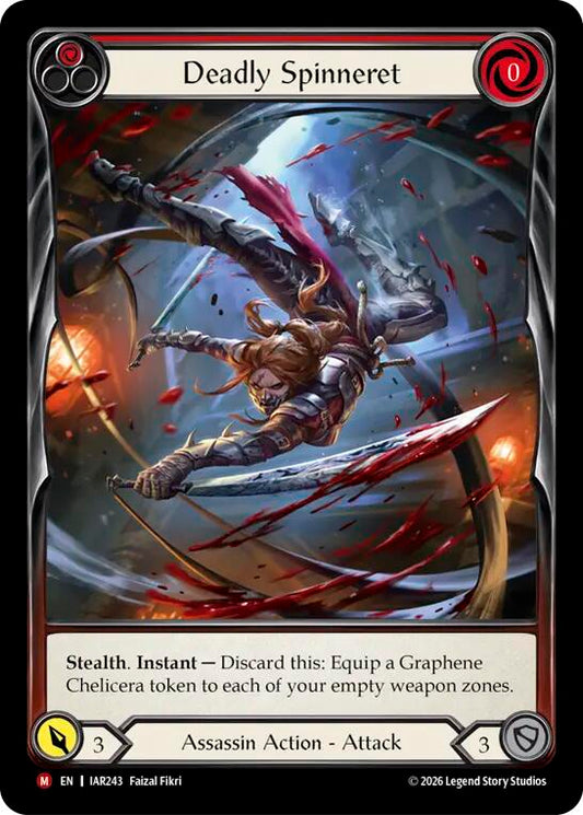 Deadly Spinneret [IAR243] (Usurp the Shadow Throne)  Rainbow Foil
