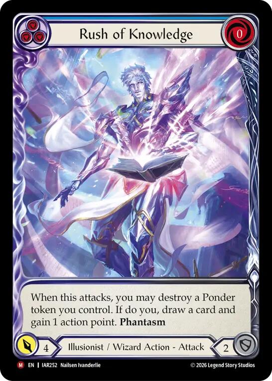 Rush of Knowledge (Extended Art) [IAR252] (Usurp the Shadow Throne)  Rainbow Foil