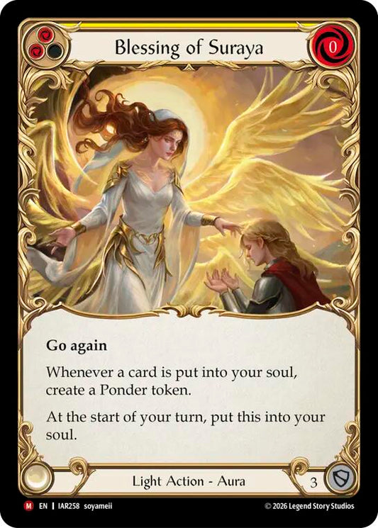 Blessing of Suraya (Yellow) [IAR258] (Usurp the Shadow Throne)