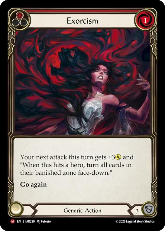 Exorcism (Yellow) [IAR229] (Usurp the Shadow Throne)  Rainbow Foil
