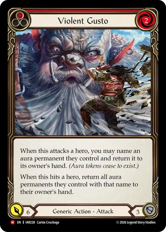 Violent Gusto (Yellow) [IAR228] (Usurp the Shadow Throne)