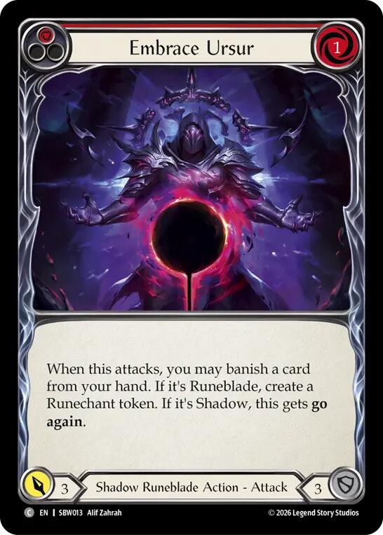Embrace Ursur (Red) [SBW013] (Silver Age: Usurp the Shadow Throne)