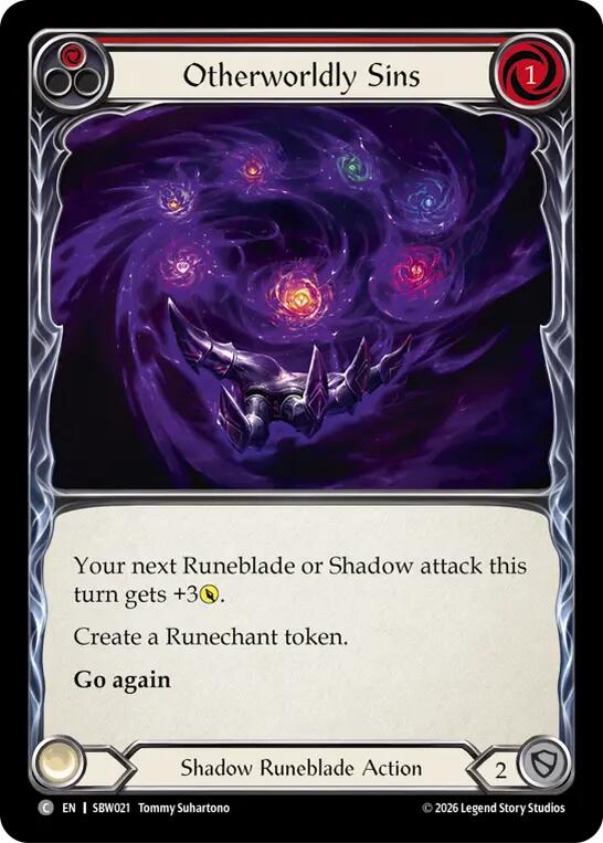 Otherworldly Sins (Red) [SBW021] (Silver Age: Usurp the Shadow Throne)