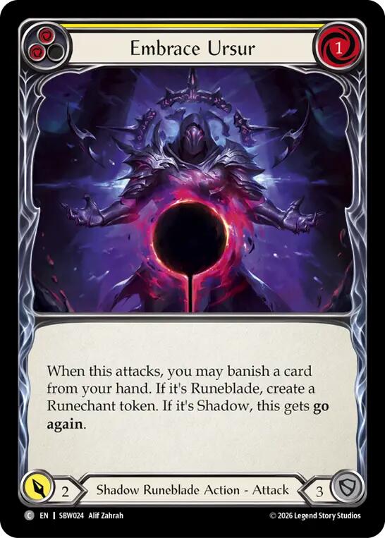 Embrace Ursur (Yellow) [SBW024] (Silver Age: Usurp the Shadow Throne)