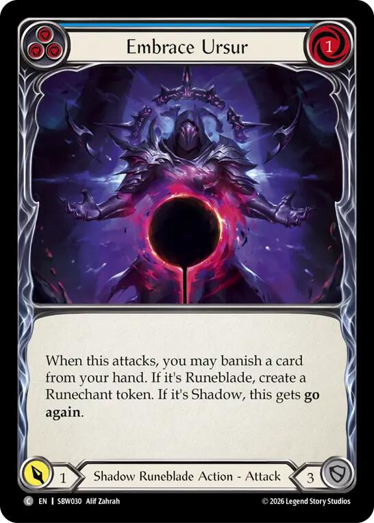 Embrace Ursur (Blue) [SBW030] (Silver Age: Usurp the Shadow Throne)