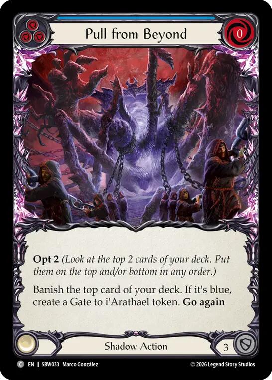 Pull From Beyond (Blue) [SBW033] (Silver Age: Usurp the Shadow Throne)