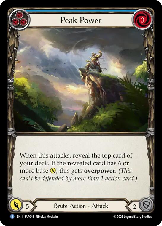 Peak Power (Blue) [IAR043] (Usurp the Shadow Throne)  Rainbow Foil
