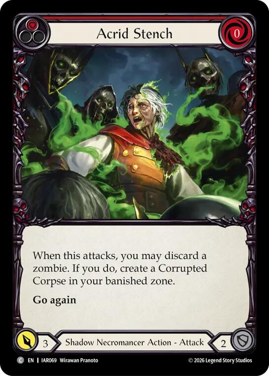 Acrid Stench (Red) [IAR069] (Usurp the Shadow Throne)  Rainbow Foil