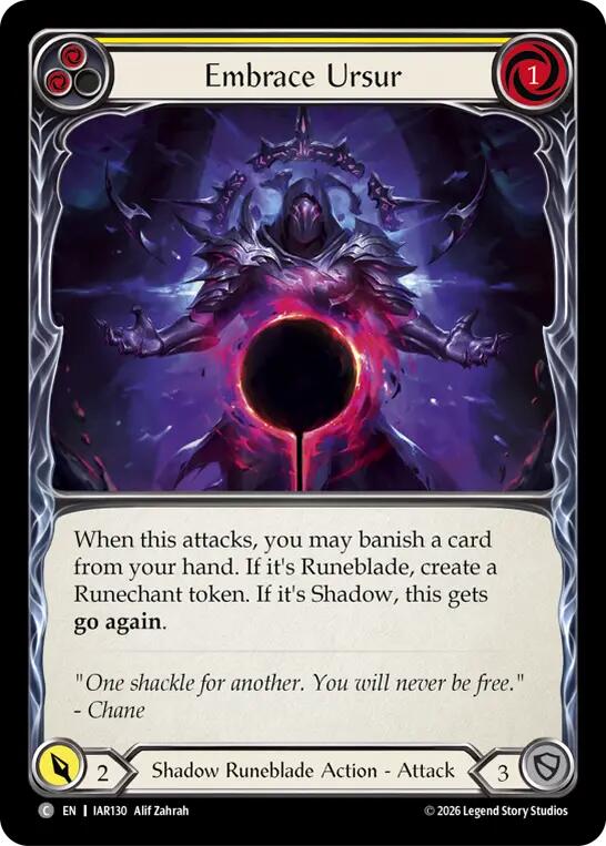 Embrace Ursur (Yellow) [IAR130] (Usurp the Shadow Throne)