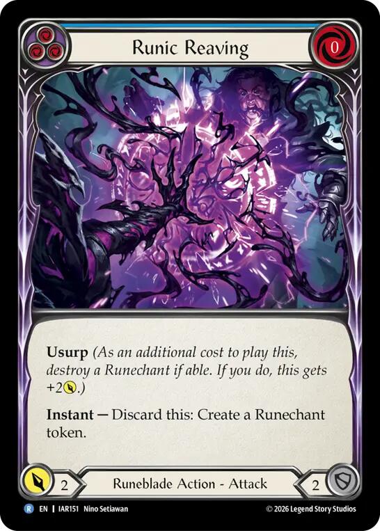 Runic Reaving (Blue) [IAR151] (Usurp the Shadow Throne)