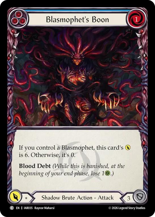 Blasmophet's Boon [IAR035] (Usurp the Shadow Throne)  Rainbow Foil