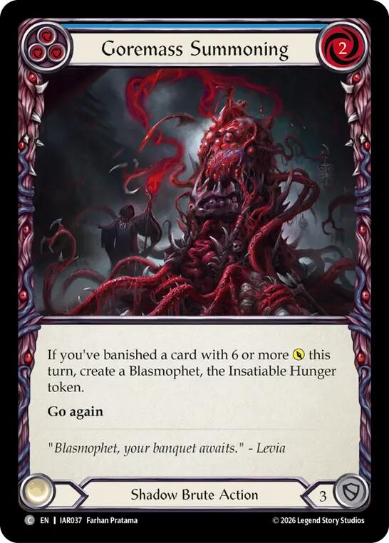 Goremass Summoning [IAR037] (Usurp the Shadow Throne)  Rainbow Foil