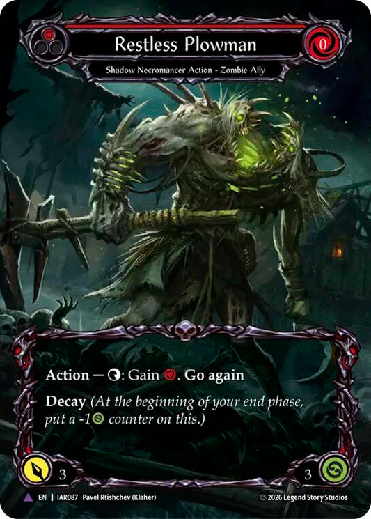 Restless Plowman (Marvel) [IAR087] (Usurp the Shadow Throne)  Cold Foil