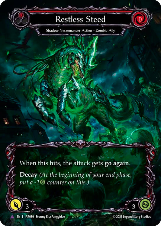 Restless Steed (Marvel) [IAR089] (Usurp the Shadow Throne)  Cold Foil