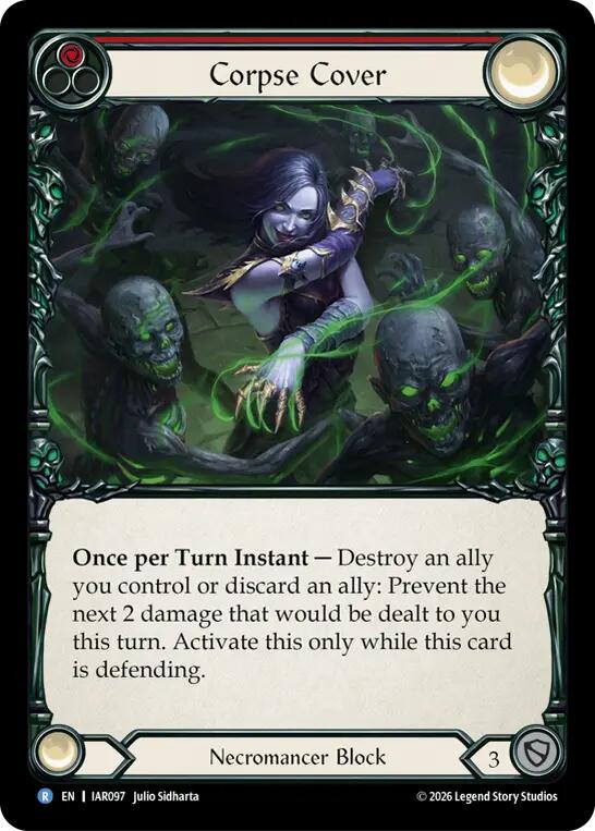 Corpse Cover (Red) [IAR097] (Usurp the Shadow Throne)  Rainbow Foil