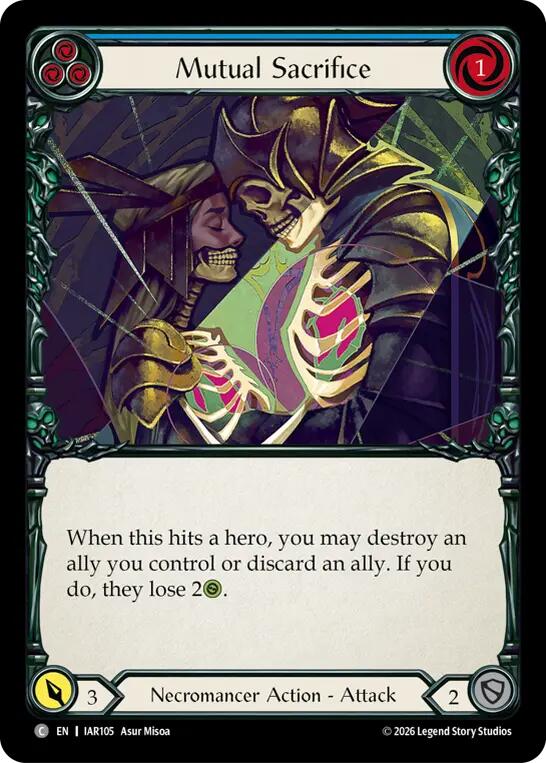 Mutual Sacrifice (Blue) [IAR105] (Usurp the Shadow Throne)  Rainbow Foil