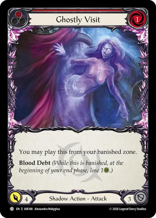 Ghostly Visit (Red) [IAR188] (Usurp the Shadow Throne)